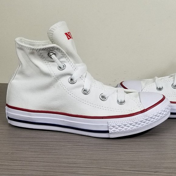 Converse Chuck Taylor All Star Hi Top Sneaker Optical White Canvas, Kids Size 13 - Picture 7 of 9